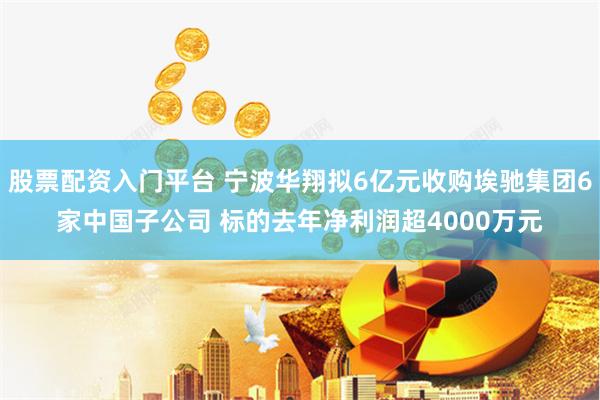 股票配资入门平台 宁波华翔拟6亿元收购埃驰集团6家中国子公司 标的去年净利润超4000万元